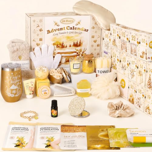 Exun Cozy Advent Calendar 2026 - 24 Days Christmas Countdown for Women & Teens