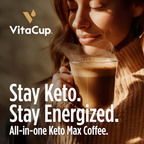 VitaCup Keto Max Dark Roast Coffee Pods with MCT Oil - 18ct, Pack of 1