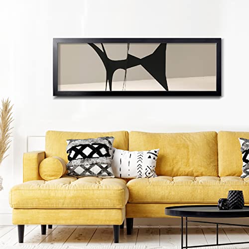 Black 13.5x40 Panoramic Picture Frame - Wall Mount Poster Frame, Minimalist Decor