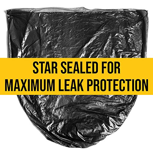 Heavy Duty 55-60 Gallon Trash Bags - 38 x 58 Inches, Pack of 100