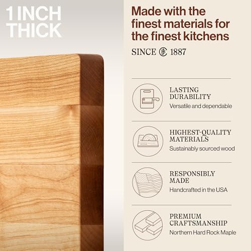 John Boos 10x10in Chop-N-Slice Maple Wooden Cutting Board with Eased Corners