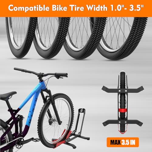 ALIXUEQIN Bike Stand Floor - Portable Bicycle Storage for Garage - Red