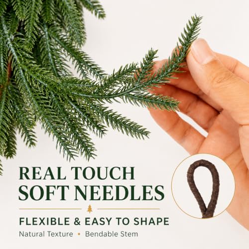 6FT Norfolk Pine Garland for Christmas Decorations Indoor Outdoor