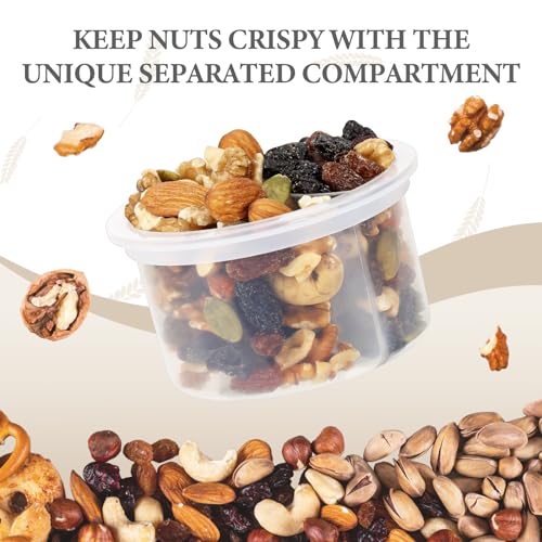 SOLIGT 4 Pack Overnight Oats Containers with Lids, Folding Spoons and