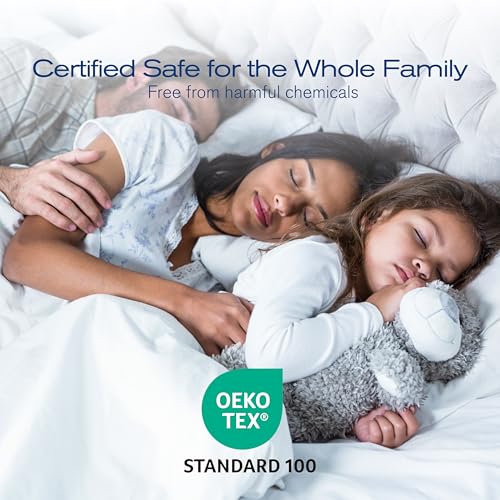 MUFEW King Size Pillow Set of 4 - Ultra Thick Cooling Down Alternative Hotel Quality Bedding for Back, Side & Stomach Sleepers