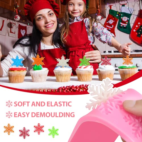 Christmas Snowflake Silicone Mold for Cake Chocolate & Crafts - FIRETREESILVERFLOWER