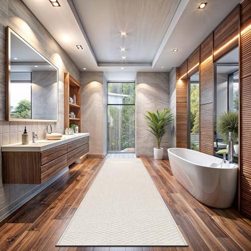 Lena Rug 2x7 Indoor Outdoor Jute-Style Rug - Washable Natural Fiber Runner for Living & Patio