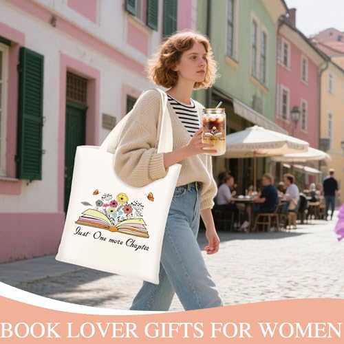 Book Lover Glass Cup with Lid and Straw Gifts Sets for Women