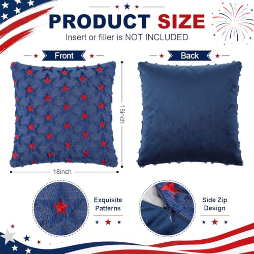 Moukeren 18Pcs Holiday Pillow Covers 18x18 in Seasonals Set – 4 Seasons, 3D Patterns