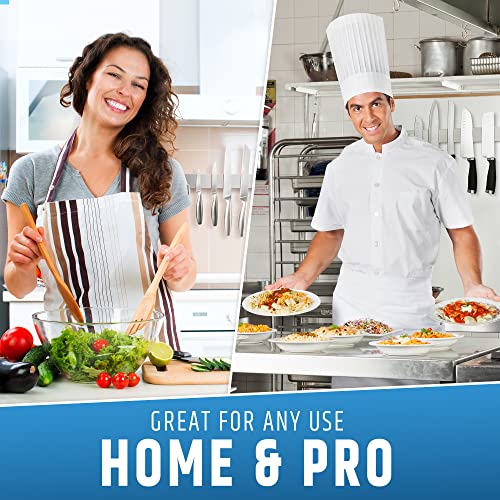 24-Inch No-Drill Magnetic Knife Holder - Strong Adhesive Stainless Steel Bar