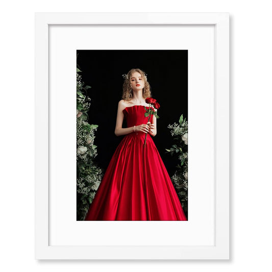 VNVNK 20x27 Frame White, Display 20x27 Inch Picture without Mat Or 16x24 Inch Picture with Mat,Photo Poster Picture Frames for Wall Display - Set of 1