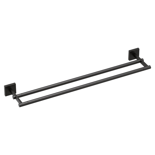 Moen BP1822BL Triva 24" Double -Towel Bar, Matte Black