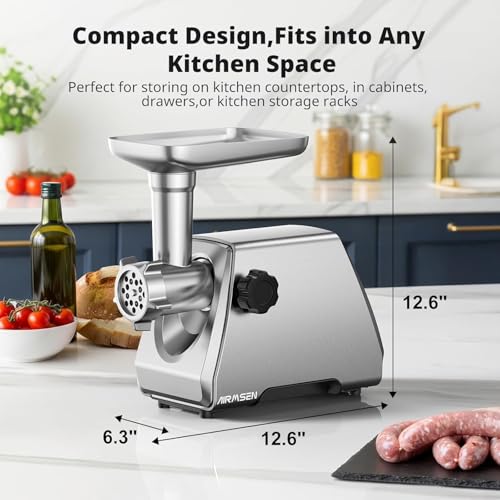 Electric Meat Grinder & Sausage Maker - Medium - Heavy Duty Stainless Steel