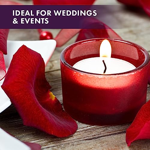 1000 Pack Unscented Tea Light Candles - Long-Lasting, Smokeless, Dripless, White for Weddings, Home, Events