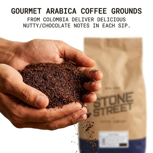 Stone Street Colombian Dark Roast Cold Brew Ground Coffee 5lb - Fresh Arabica Blend