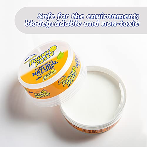 All Purpose Natural Cleaning Paste Kit with Scrub Sponge - Biodegradable & Non-Toxic