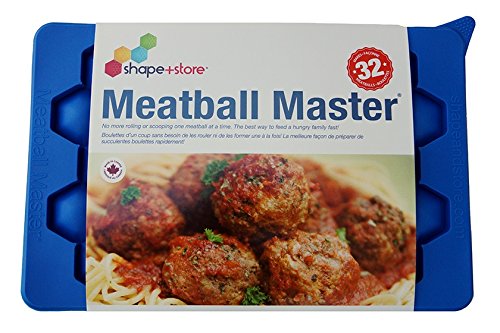 Meatball Master Container - Makes 32 Uniform Meatballs - Shape+Store