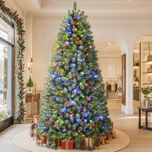 7ft Prelit Christmas Tree with Remote, Timer, SHareconn Green