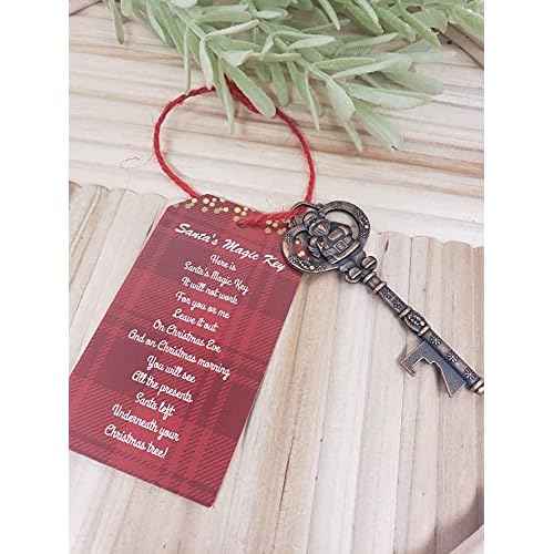 Santa's Magic Key for House with No Chimney Ornament, Santa Key, Santa Clause Decoration, Santas Key