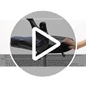 Sweetcrispy Grey Ergonomic Computer Gaming Desk Chair with Lumbar Support, Adjustable Height & Flip-up Armrests