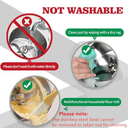 150g High-Speed Electric Grain & Spice Grinder - Stainless Steel Food Mill