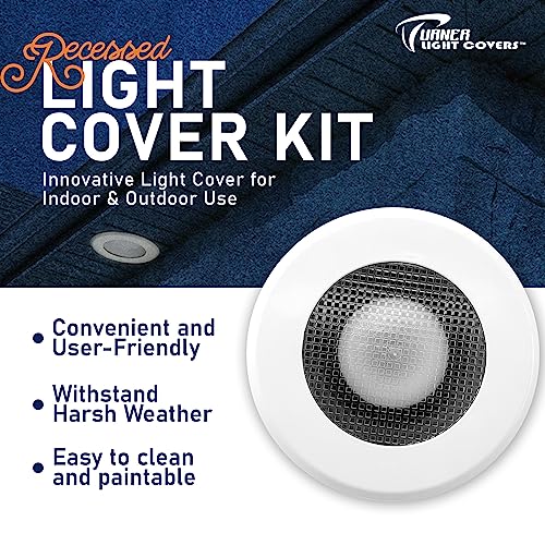 10 Pack Turner White Recessed Light Cover Kit for Indoor & Outdoor Ceiling