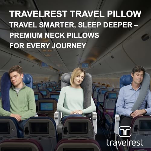 Travelrest All-in-One Travel Neck & Body Pillow - Grey / Premium Cover