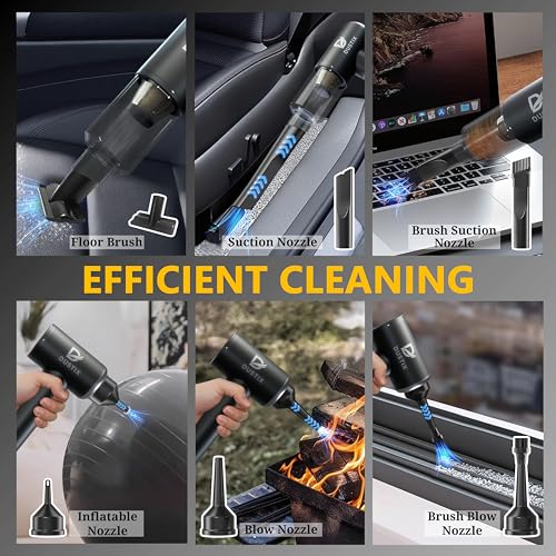 DUSTIX DX-1 Pro Cordless Handheld Car Vacuum & Multi-Function Cleaner