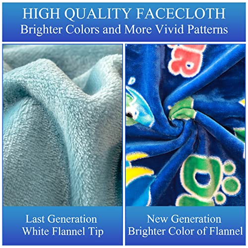 Glow in the Dark Dinosaur Throw Blanket 50x60in – SALIMAH Blue Dino