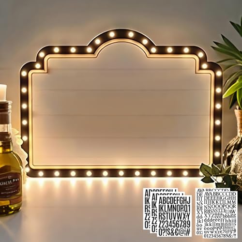 20in Warm White Personalized Wedding Bottle Service LED Marquee Sign for Reception