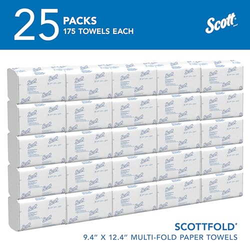Case of Scott Professional Scottfold Multifold Paper Towels - 25 Packs, 175 Sheets Each