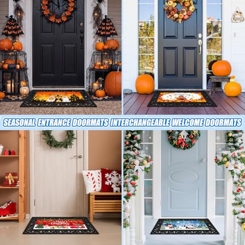 Klyyo Clyro 12-Piece Seasonal Doormat Insert Set for Holidays & All Seasons