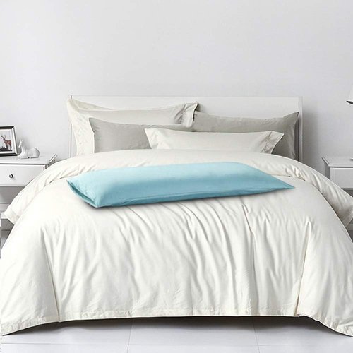 FLXXIE Body Pillow Cover - Super Soft Microfiber 20x54 Inch | Wrinkle & Stain Resistant, Aqua