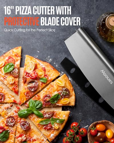 14x16 Inch Aluminum Pizza Peel with Rocker Cutter & Storage Bag