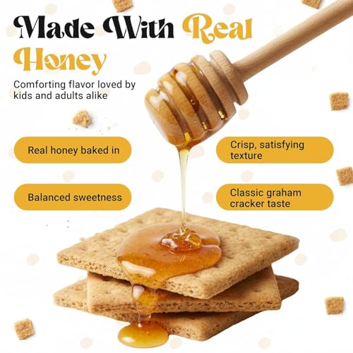 Bulk Honey Graham Crackers Pack of 8 – Classic Snack for S’mores & Baking