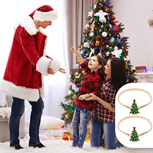 Tree Christmas Curtain Tiebacks - Aluminum Alloy Holdbacks with Elastic Cord (2 Pack) LLPMutu