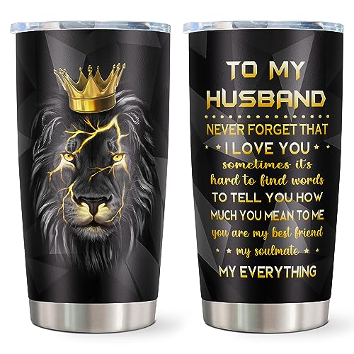 Husband Birthday Gift Tumbler 20oz — kirusel, Anti-Leak BPA-Free Flip Lid