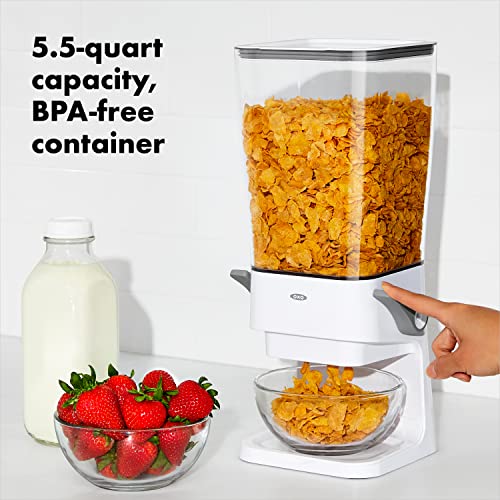 OXO Good Grips 5.5 Qt Countertop Cereal Dispenser - Airtight, Easy-Use