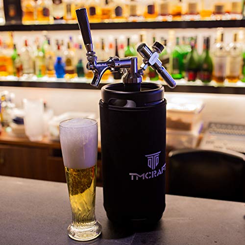 128oz Mini Keg Tap System with Stainless Steel Growler and Regulator
