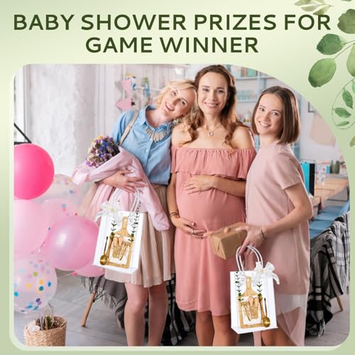 Baby Shower Prizes Set - 10 Bamboo Square Cheese Boards & Gift Accessories