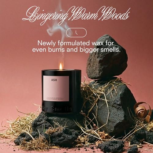 Woodsy Charcoal Scented Candle with Palo Santo and Smoked Hay - 9oz