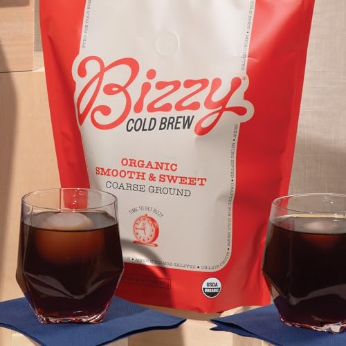 Cold Brew Coffee Beans - Organic Coarse Ground Smooth & Sweet Blend 2LB - Variation: Smooth & Sweet / 32 Ounce Pack