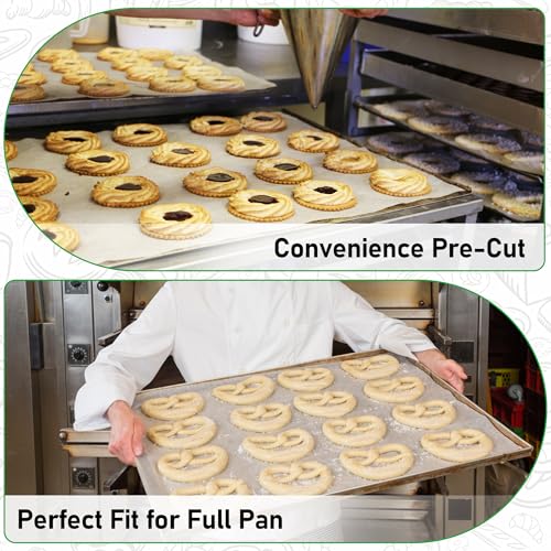 EcoDispose 1000 Pcs Precut Parchment Paper Baking Sheets, 16-3/8" x