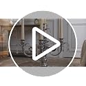 Black 20-Inch 5-Arm Crystal Taper Candle Holder Candelabra for Weddings & Home Decor