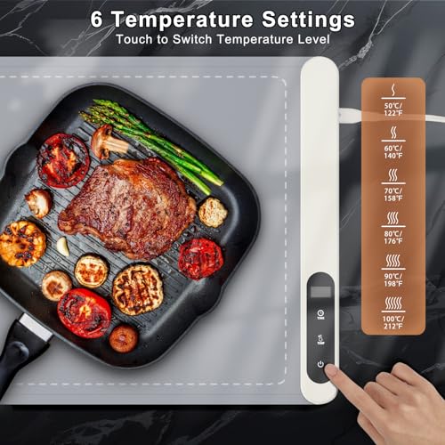 FYY Extra Long Warming Mat for Food, Rapid and Full Surface Heating