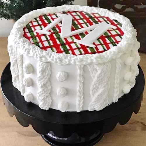 3D Knitting Silicone Fondant Mold Christmas Knitwear Chocolate Mold Christmas Cake Border Baking Molds for Christmas Party Cake Decoration Cupcake Toppers Gum Paste Polymer Clay Resin