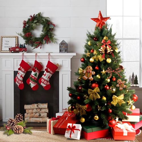 2pcs 3FT Artificial Cedar Topiary Trees with Ground Spikes - UV-Resistant Outdoor & Indoor Decor