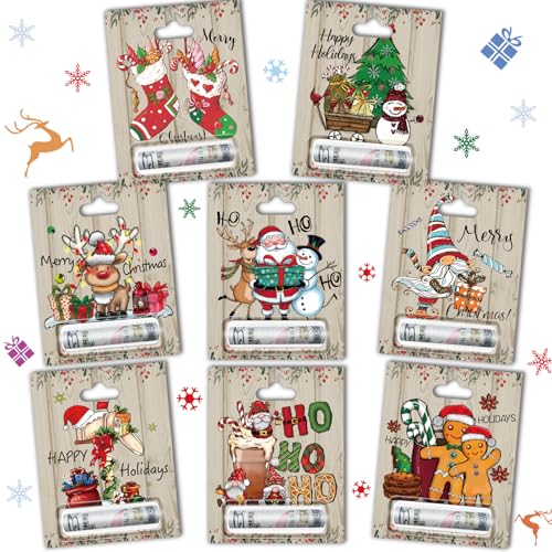 Mczan 16 Christmas Money Holder Cards – 16 Assorted Ornaments, Includes Plastic Domes