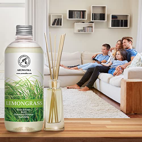 Lemongrass Diffuser Refill Set - 17 Fl Oz Pack of 2 for Aromatherapy & Home Fragrance