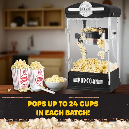 Great Northern Popcorn Big Bambino 4oz Popcorn Machine - Black